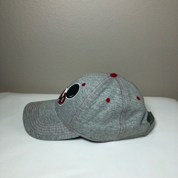 Disney Men's Cotton Mickey Mouse Dad Fan Adjustable Gray Red Black Baseball Cap - Picture 11 of 13